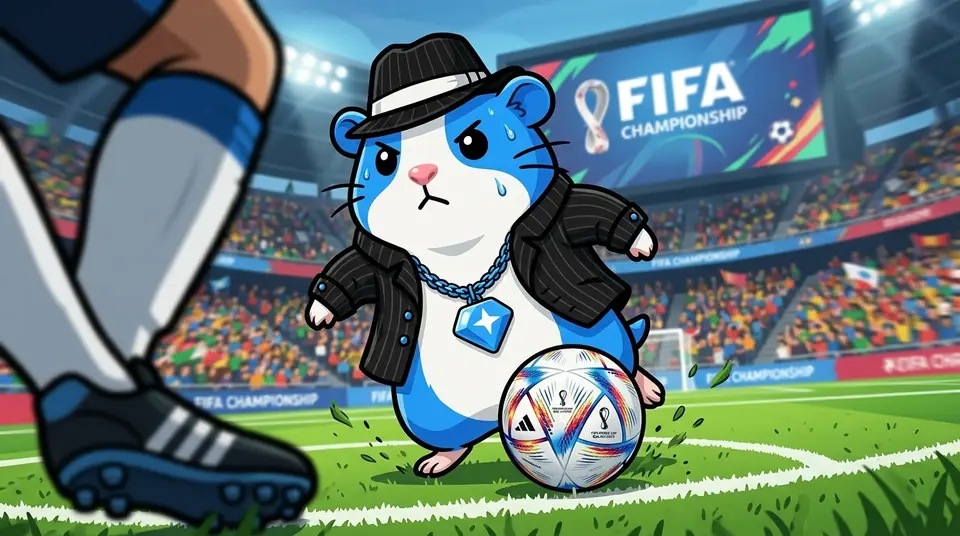 Gramster playing football in a stadium
